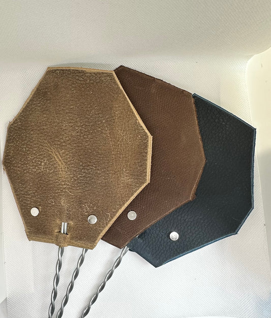 Premium Leather Fly Swatter with Metal Handle – Durable, Heavy-Duty